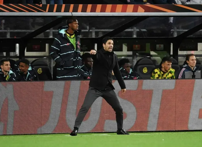 Framed Print : Mikel Arteta Guides Arsenal in Europa League Battle against Bodø / Glimt (October 2022) Framed Print : Mikel Arteta Guides Arsenal in Europa League Battle against Bodø / Glimt (October 2022)
