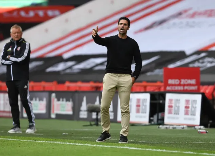 Framed Print : Mikel Arteta Guides Arsenal in FA Cup Clash vs. Sheffield United (2019-20)
