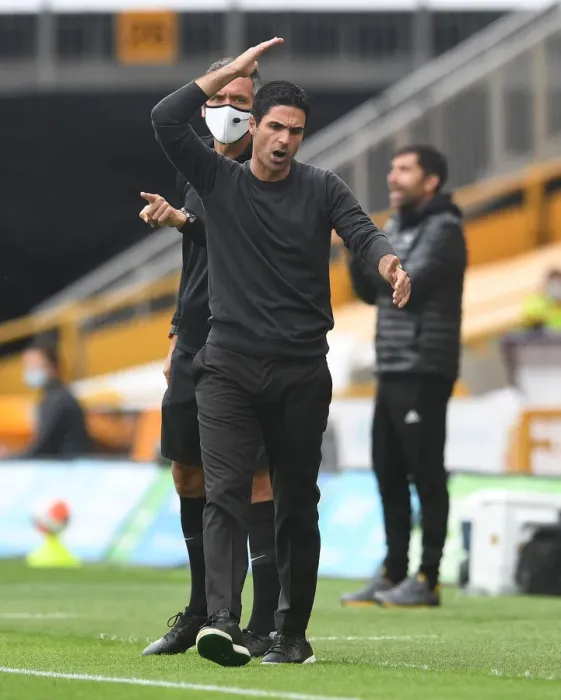 Framed Print : Mikel Arteta Guides Arsenal at Wolverhampton Wanderers, Premier League 2019-2020 Framed Print : Mikel Arteta Guides Arsenal at Wolverhampton Wanderers, Premier League 2019-2020