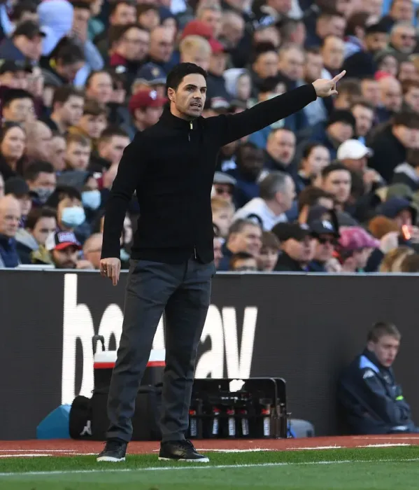 Framed Print : Mikel Arteta at the Helm: Arsenal vs. Aston Villa, Premier League, March 2022
