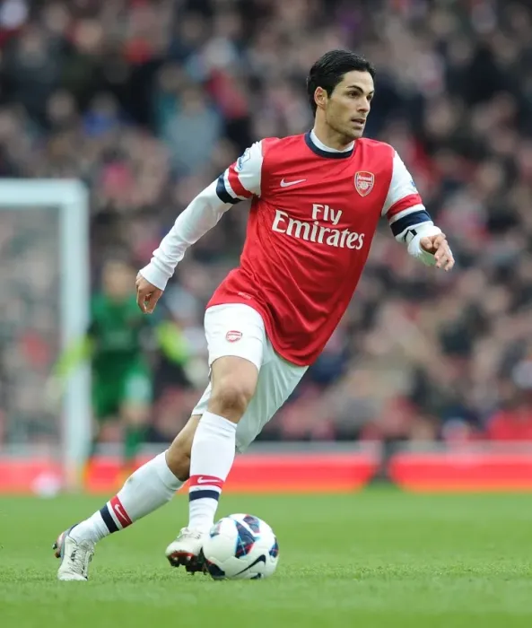 Framed Print : Mikel Arteta Leading Arsenal Against Reading, Premier League 2012-13