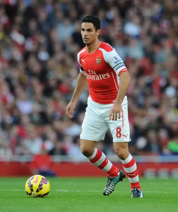 Framed Print : Mikel Arteta Leading the Charge: Arsenal vs Burnley, Premier League 2014 / 15 Framed Print : Mikel Arteta Leading the Charge: Arsenal vs Burnley, Premier League 2014 / 15