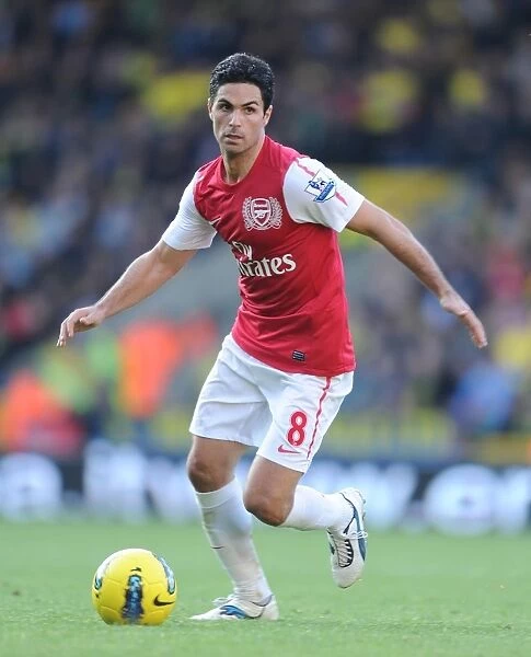 Mikel Arteta Leads Arsenal in the 2011-12 Premier League Clash Against Norwich City