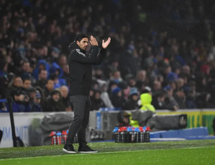 Framed Print : Mikel Arteta Leads Arsenal Against Brighton & Hove Albion in Premier League Showdown