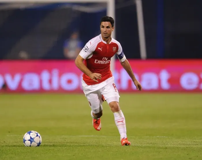Framed Print : Mikel Arteta Leads Arsenal in Dinamo Zagreb Clash, UEFA Champions League 2015-16 Framed Print : Mikel Arteta Leads Arsenal in Dinamo Zagreb Clash, UEFA Champions League 2015-16