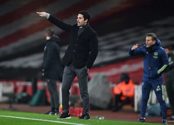 Mikel Arteta Leads Arsenal in Empty Emirates: Arsenal vs Manchester United (2020-21)
