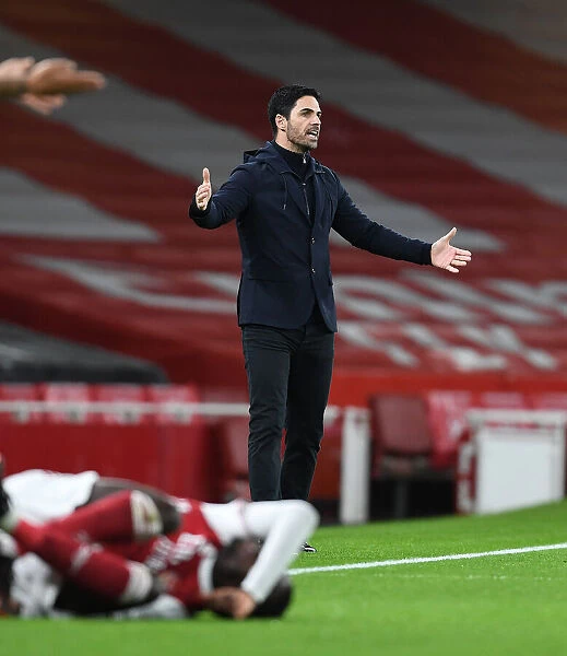 Mikel Arteta Leads Arsenal in Empty Emirates Clash Against Southampton (2020-21)