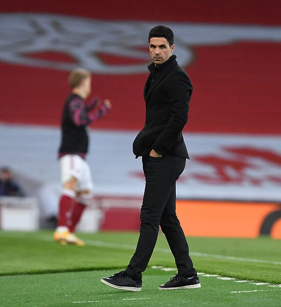 Mikel Arteta Leads Arsenal in Empty Emirates Stadium Against West Bromwich Albion (2020-21)
