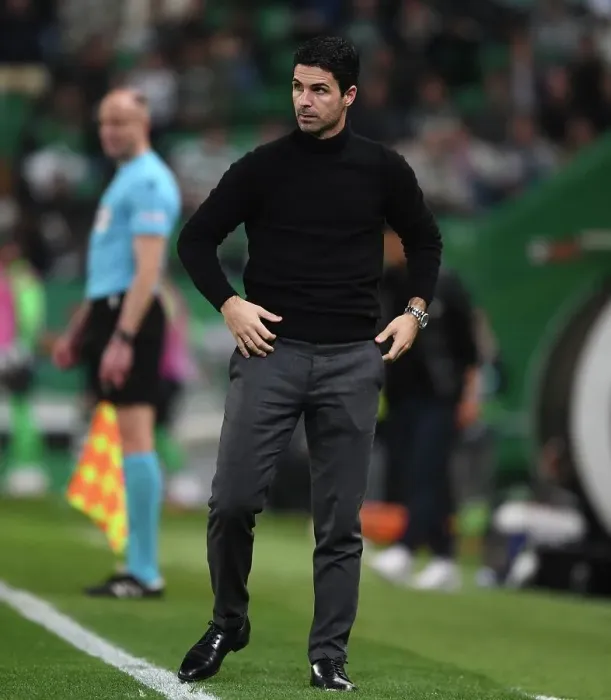 Framed Print : Mikel Arteta Leads Arsenal in Europa League Battle against Sporting CP, Lisbon 2023 Framed Print : Mikel Arteta Leads Arsenal in Europa League Battle against Sporting CP, Lisbon 2023