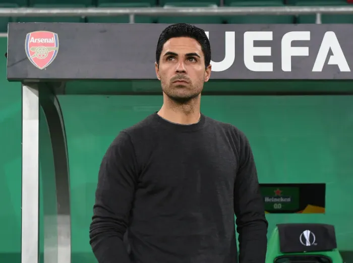 Framed Print : Mikel Arteta Leads Arsenal in Europa League Clash against Rapid Vienna Framed Print : Mikel Arteta Leads Arsenal in Europa League Clash against Rapid Vienna