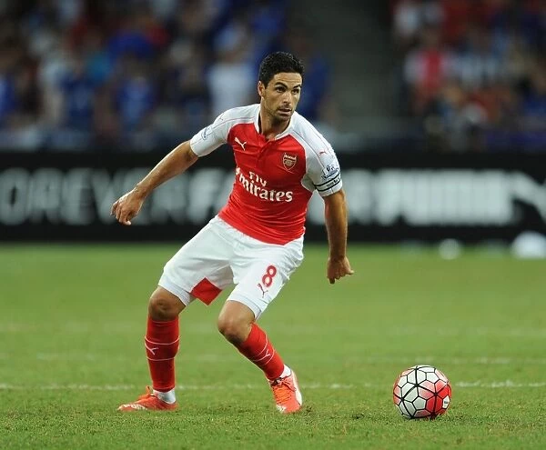 Mikel Arteta Leads Arsenal Against Everton in 2015 Asia Trophy, Singapore