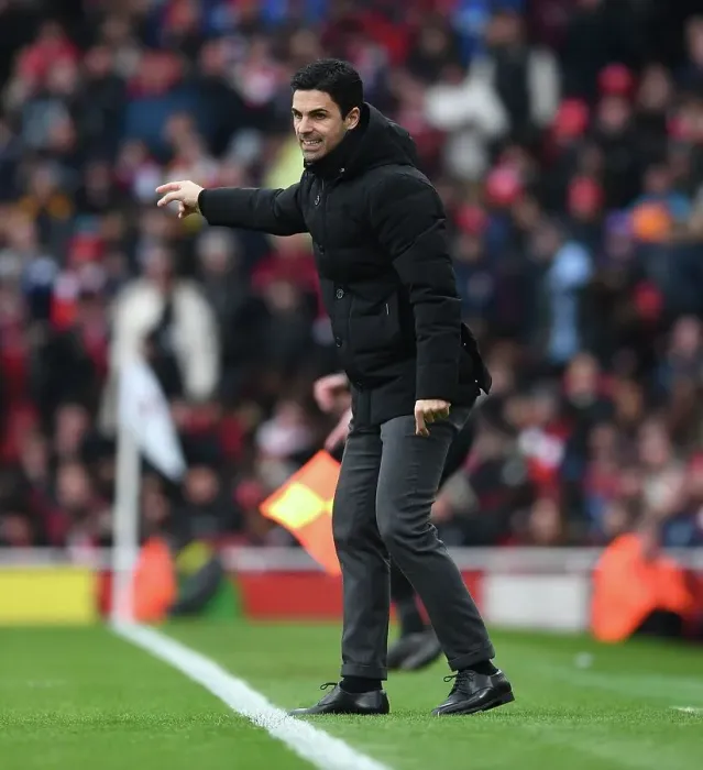 Framed Print : Mikel Arteta Leads Arsenal Against Leeds United in Premier League Showdown, Emirates Stadium, London, 2023