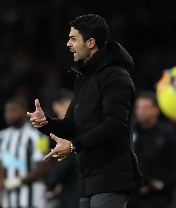 Framed Print : Mikel Arteta Leads Arsenal Past Newcastle United in Premier League Showdown (2022-23)