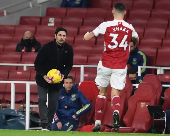 Framed Print : Mikel Arteta Leads Arsenal in Premier League Battle against Burnley