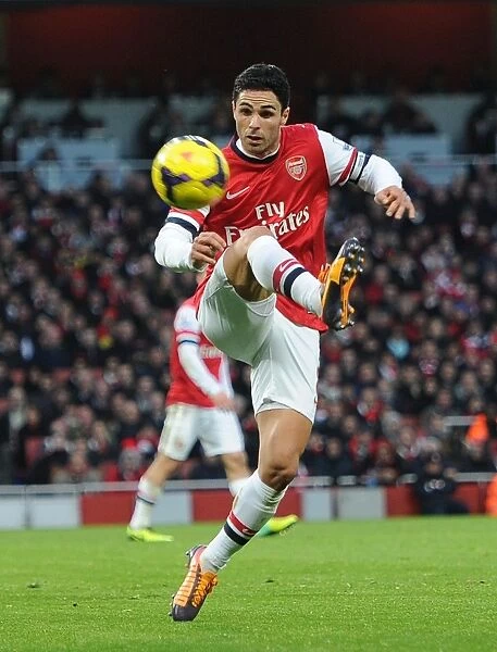 Mikel Arteta Leads Arsenal Against Southampton (2013-14)