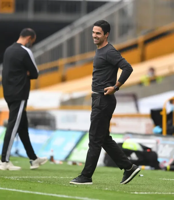 Framed Print : Mikel Arteta Leads Arsenal Against Wolverhampton Wanderers in Premier League 2019-2020 Framed Print : Mikel Arteta Leads Arsenal Against Wolverhampton Wanderers in Premier League 2019-2020