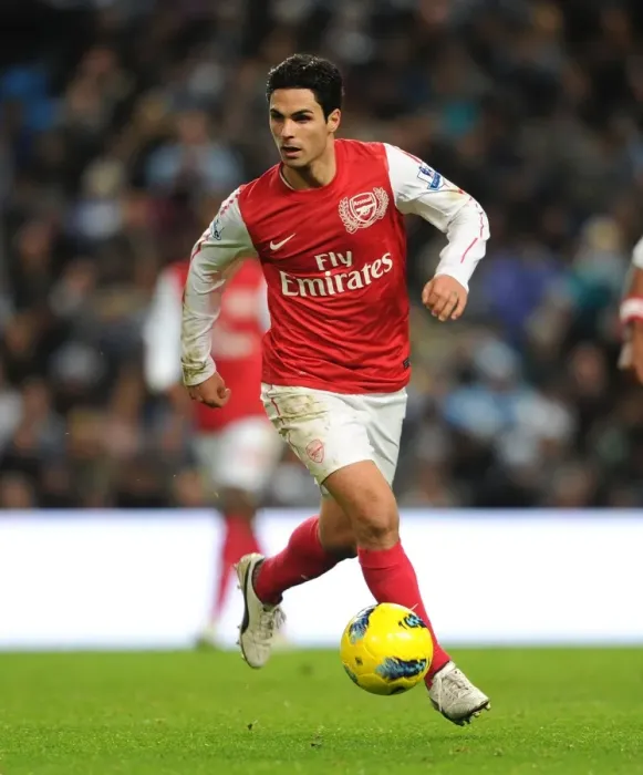 Framed Print : Mikel Arteta: Manchester City vs Arsenal, Premier League Showdown (2011-12)
