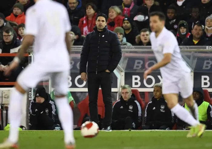 Framed Print : Mikel Arteta at Nottingham Forest: Arsenal Manager in FA Cup Third Round, 2021-22 Framed Print : Mikel Arteta at Nottingham Forest: Arsenal Manager in FA Cup Third Round, 2021-22