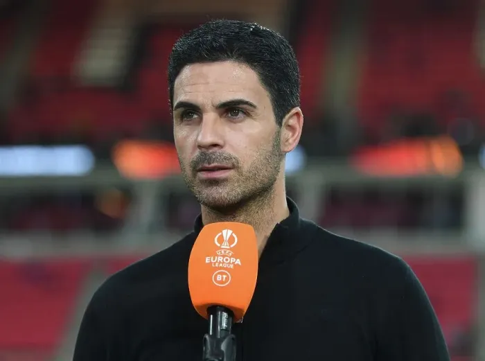 Framed Print : Mikel Arteta Pre-Match Interview: Arsenal FC vs. PSV Eindhoven - UEFA Europa League 2022-23 Framed Print : Mikel Arteta Pre-Match Interview: Arsenal FC vs. PSV Eindhoven - UEFA Europa League 2022-23