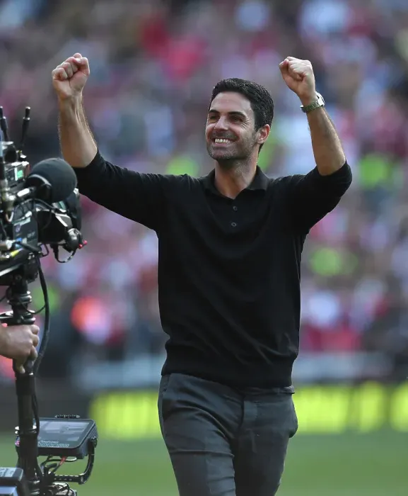 Framed Print : Mikel Arteta Reacts After Arsenal's Clash Against Manchester United (2023-24) Framed Print : Mikel Arteta Reacts After Arsenal's Clash Against Manchester United (2023-24)
