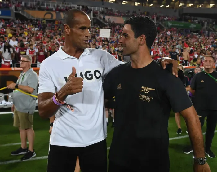 Framed Print : Mikel Arteta and Rivaldo Reunite: Arsenal's Florida Cup Showdown Against Chelsea Framed Print : Mikel Arteta and Rivaldo Reunite: Arsenal's Florida Cup Showdown Against Chelsea