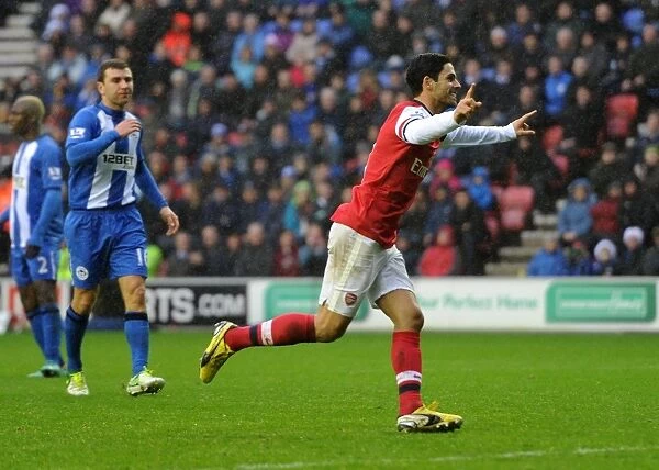 Mikel Arteta Scores Penalty: Wigan Athletic vs Arsenal, Premier League 2012-13