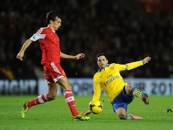 Mikel Arteta vs Jack Cork: Intense Battle in Southampton vs Arsenal Premier League Clash