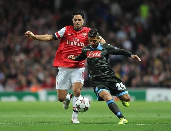 Mikel Arteta vs Lorenzo Insigne: Intense Battle in Arsenal v Napoli UEFA Champions League Clash
