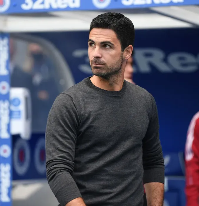 Framed Print : Mikel Arteta's Arsenal Debut: Pre-Season Friendly at Ibrox against Rangers