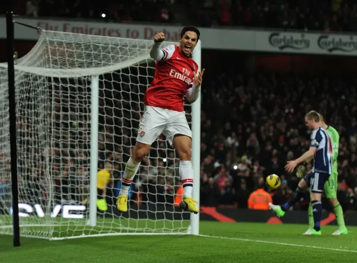 Framed Print : Mikel Arteta's Double: Arsenal's Triumph Over West Bromwich Albion (2012-13)