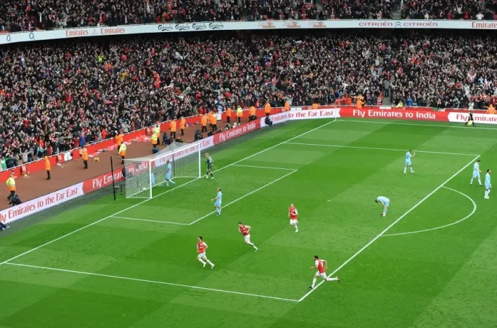 Framed Print : Mikel Arteta's Game-Winning Goal: Arsenal's Triumph over Manchester City (2011-12)