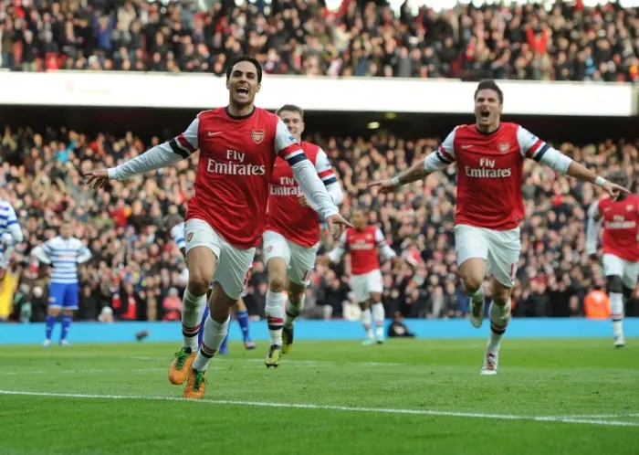 Framed Print : Mikel Arteta's Game-Winning Goal: Arsenal's Triumph Over Queens Park Rangers, 2012-13 Framed Print : Mikel Arteta's Game-Winning Goal: Arsenal's Triumph Over Queens Park Rangers, 2012-13