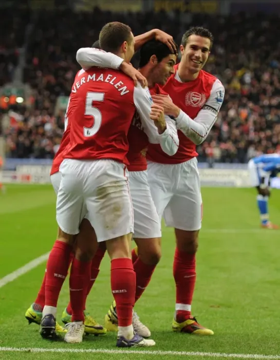 Framed Print : Mikel Arteta's Goal: Arsenal's Triumph at Wigan Athletic (2011-12)