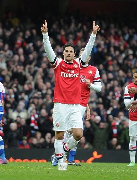 Mikel Arteta's Goal Celebration: Arsenal's Victory Over Reading (2012-13)