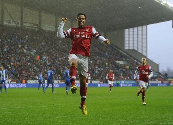 Mikel Arteta's Goal: Wigan Athletic vs. Arsenal, Premier League 2012-13