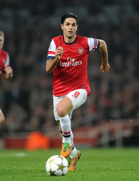 Framed Print : Mikel Arteta's Struggle: Arsenal 0-2 Schalke 04, UEFA Champions League, Group B