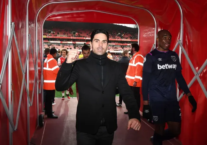 Framed Print : Mikel Arteta's Triumph: Arsenal's Premier League Victory over West Ham United Framed Print : Mikel Arteta's Triumph: Arsenal's Premier League Victory over West Ham United