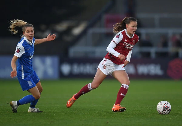 Milan Gut in Action: Arsenal Women vs Birmingham City Women - Barclays FA WSL Clash at Meadow Park