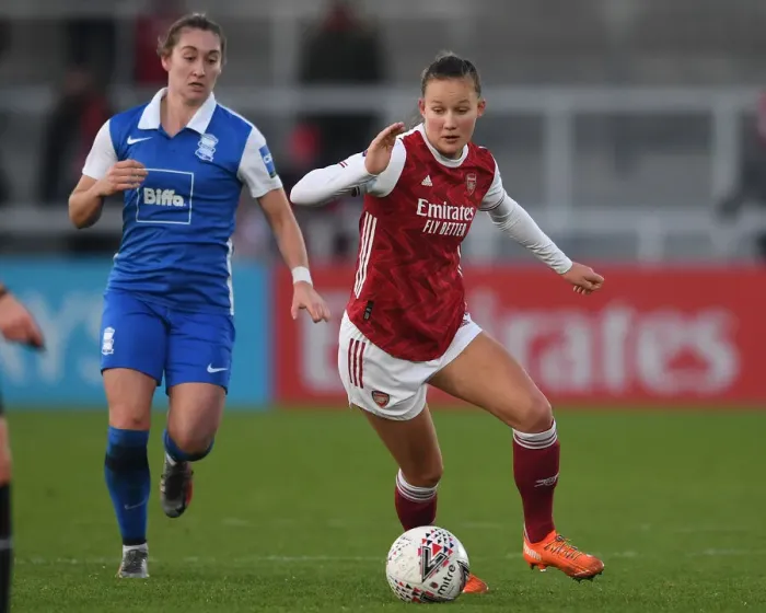Framed Print : Milana Gun in Action: Arsenal Women vs. Birmingham City Women - Barclays FA WSL Clash (December 2020) Framed Print : Milana Gun in Action: Arsenal Women vs. Birmingham City Women - Barclays FA WSL Clash (December 2020)
