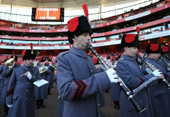 Framed Print : Military Salute: Arsenal vs. Everton Premier League Match, Emirates Stadium, 2011 Framed Print : Military Salute: Arsenal vs. Everton Premier League Match, Emirates Stadium, 2011