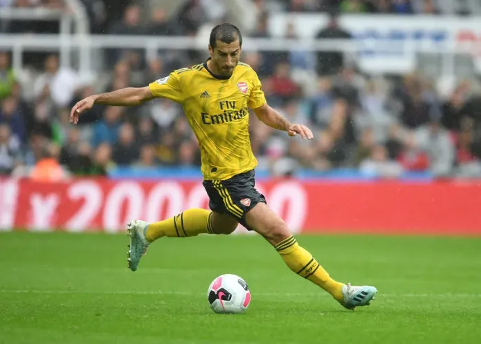 Framed Print : Mkhitaryan in Action: Arsenal vs. Newcastle United, Premier League 2019-20