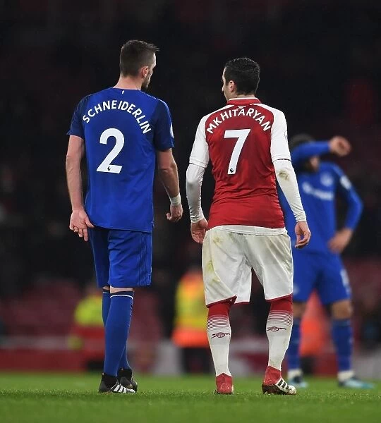 Mkhitaryan and Schneiderlin: A Moment of Sportsmanship After Arsenal v Everton Match