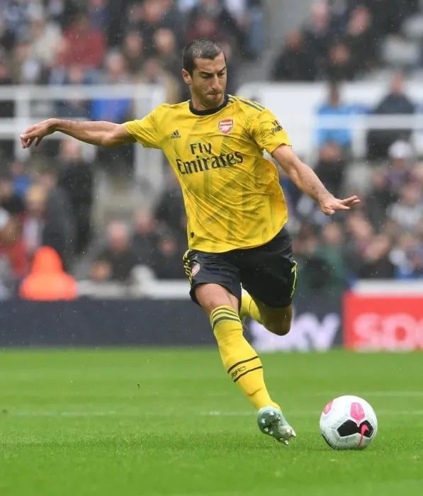 Framed Print : Mkhitaryan's Brilliant Performance: Arsenal Triumphs Over Newcastle United in Premier League 2019-20