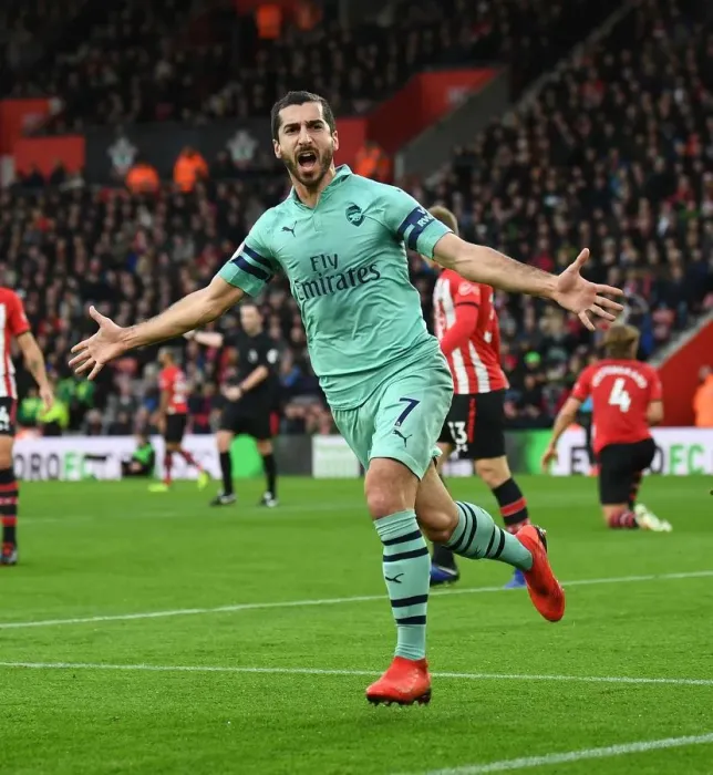 Framed Print : Mkhitaryan's Stunner: Arsenal's Winning Goal vs Southampton (2018-19) Framed Print : Mkhitaryan's Stunner: Arsenal's Winning Goal vs Southampton (2018-19)