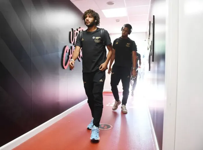 Framed Print : Mo Elneny: Arsenal Midfielder's Determination Ahead of AFC Bournemouth Clash in 2022-23 Premier League