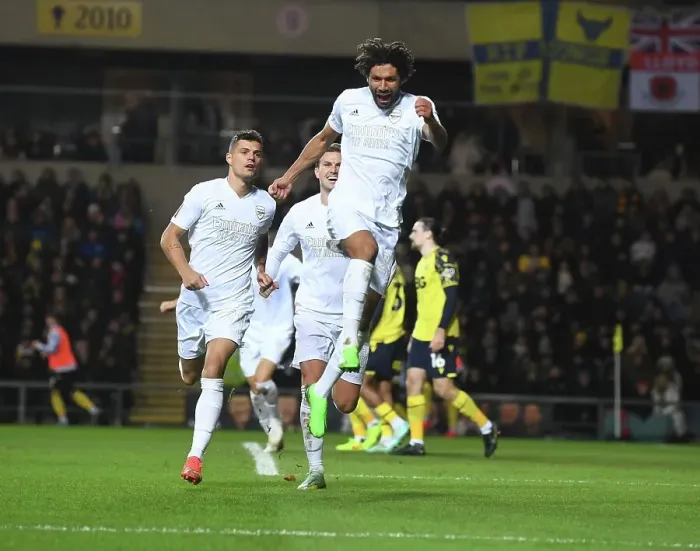 Framed Print : Mo Elneny Scores First Arsenal Goal: FA Cup Victory over Oxford United Framed Print : Mo Elneny Scores First Arsenal Goal: FA Cup Victory over Oxford United