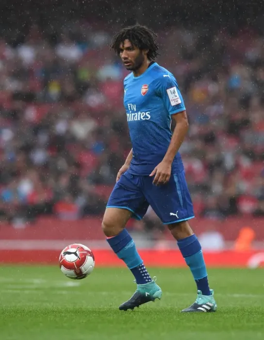 Framed Print : Mohamed Elneny: In Action for Arsenal Against SL Benfica, Emirates Cup 2017-18 Framed Print : Mohamed Elneny: In Action for Arsenal Against SL Benfica, Emirates Cup 2017-18