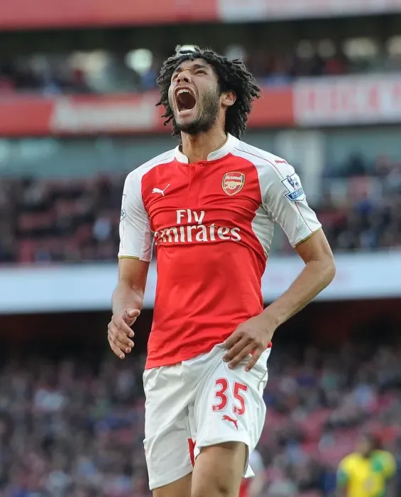 Framed Print : Mohamed Elneny in Action: Arsenal vs. Norwich City (2016)