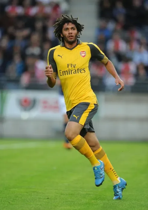 Framed Print : Mohamed Elneny in Action: Arsenal vs Viking FK (2016-17 Pre-Season Friendly)