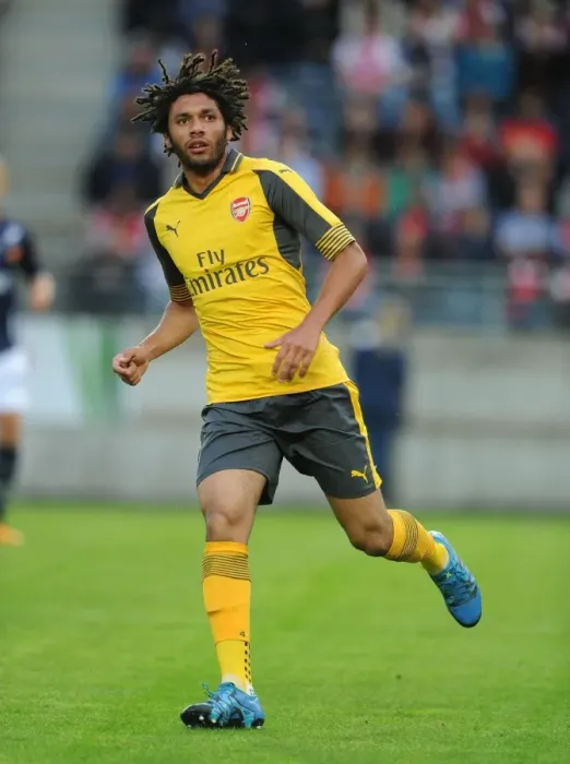 Framed Print : Mohamed Elneny in Action: Arsenal vs Viking FK (2016-17 Pre-Season Friendly)